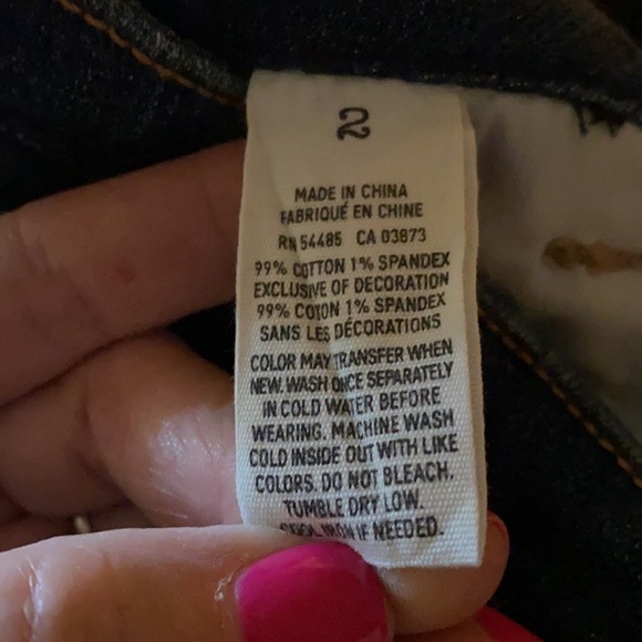 American Eagle Shorts Midi 3068 LOW-RISE BLUE SIZE 2 - Picture 8 of 8